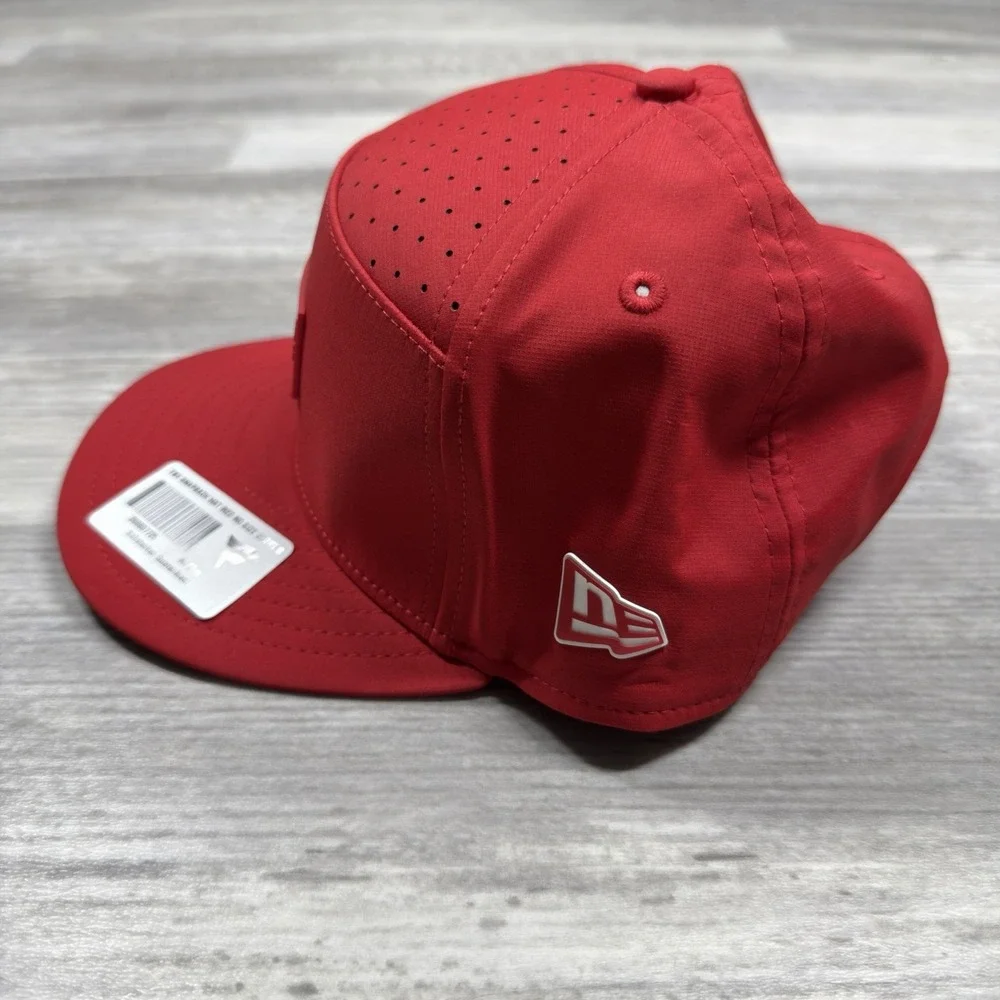 San Francisco 49ers New Era 2025 Sideline‎ Split Panel 9FIFTY Snapback Hat Red